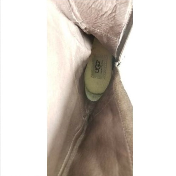 UGG Brown Leather Beryl Riding Boots Sz 5.5 - Picture 6 of 10